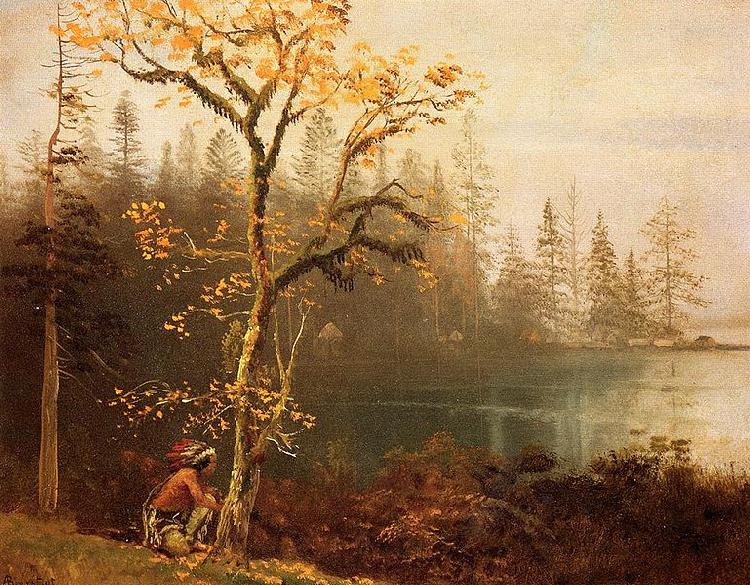 Albert Bierstadt Indian Scout Spain oil painting art